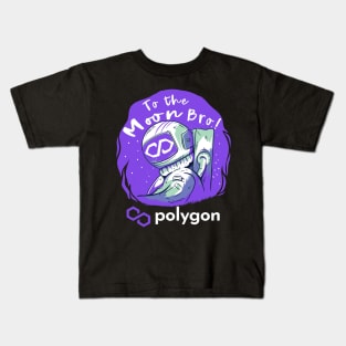 polygon Matic Crypto Matic coin Crytopcurrency Kids T-Shirt